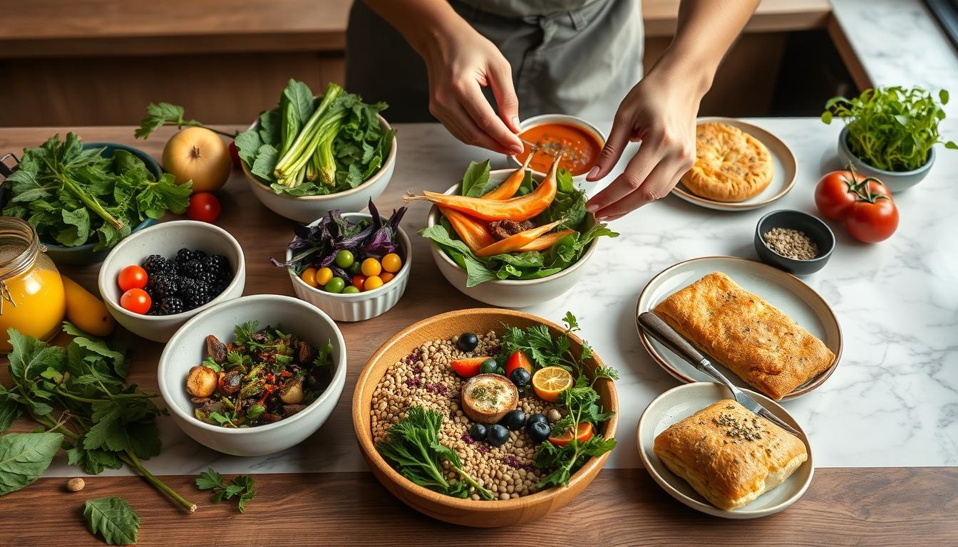 Comforting family dinner served at home